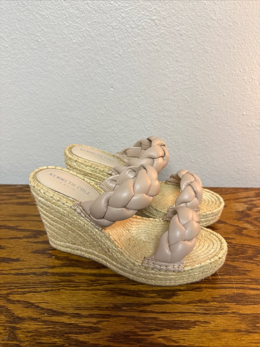 Kenneth Cole New York Olivia Braid Sperry Wedge Sandal Size 8 1/2 M